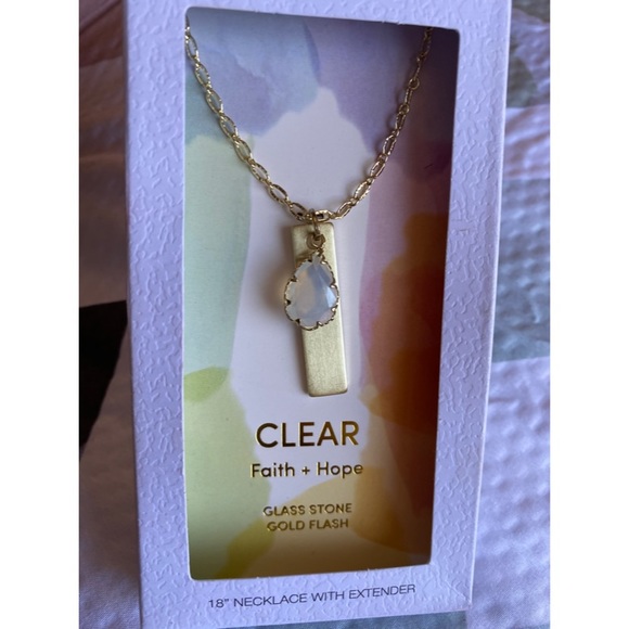 🦋~ time and tru white teardrop necklace ✨ - Picture 3 of 3